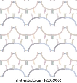 Seamless vector pattern in geometric ornamental style