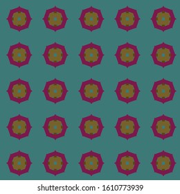 Seamless vector pattern in geometric ornamental style