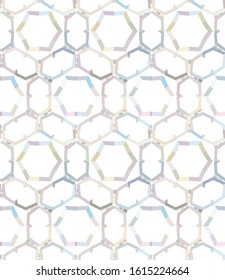 Seamless vector pattern in geometric ornamental style