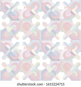 Seamless vector pattern in geometric ornamental style