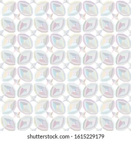 Seamless vector pattern in geometric ornamental style