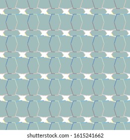 Seamless vector pattern in geometric ornamental style