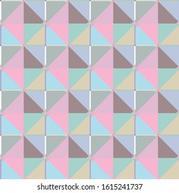 Seamless vector pattern in geometric ornamental style