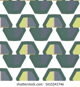 Seamless vector pattern in geometric ornamental style
