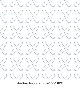 Seamless vector pattern in geometric ornamental style