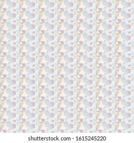 Seamless vector pattern in geometric ornamental style