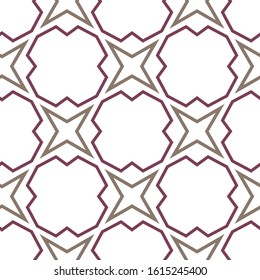 Seamless vector pattern in geometric ornamental style