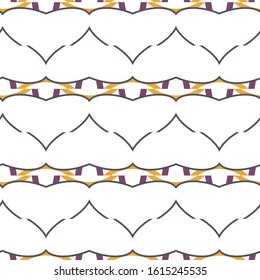 Seamless vector pattern in geometric ornamental style