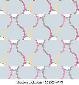 Seamless vector pattern in geometric ornamental style