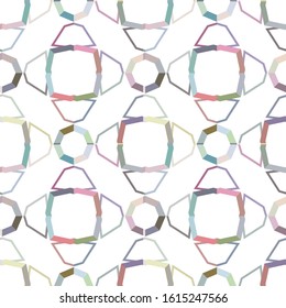 Seamless vector pattern in geometric ornamental style