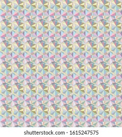 Seamless vector pattern in geometric ornamental style