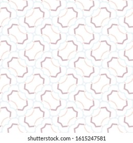 Seamless vector pattern in geometric ornamental style