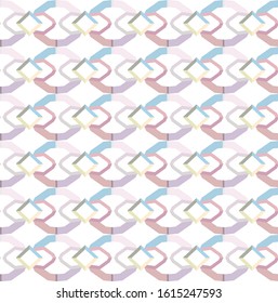 Seamless vector pattern in geometric ornamental style