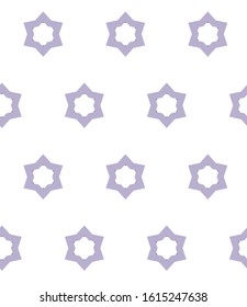 Seamless vector pattern in geometric ornamental style