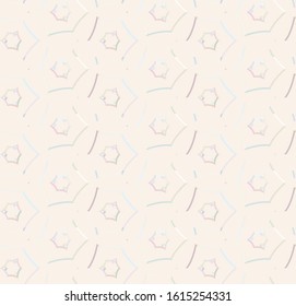 Seamless vector pattern in geometric ornamental style