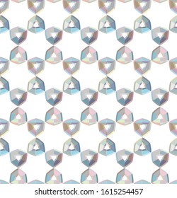 Seamless vector pattern in geometric ornamental style