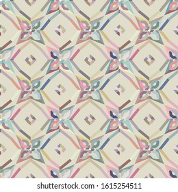 Seamless vector pattern in geometric ornamental style