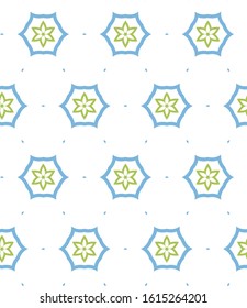 Seamless vector pattern in geometric ornamental style