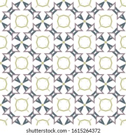 Seamless vector pattern in geometric ornamental style