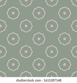 Seamless vector pattern in geometric ornamental style