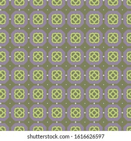 Seamless vector pattern in geometric ornamental style