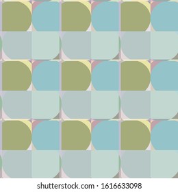 Seamless vector pattern in geometric ornamental style