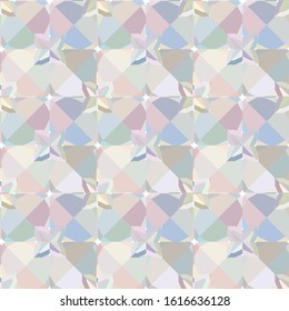 Seamless vector pattern in geometric ornamental style