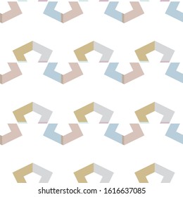 Seamless vector pattern in geometric ornamental style