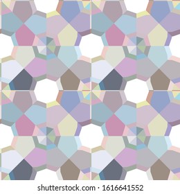 Seamless vector pattern in geometric ornamental style