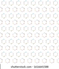 Seamless vector pattern in geometric ornamental style