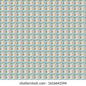 Seamless vector pattern in geometric ornamental style