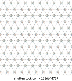 Seamless vector pattern in geometric ornamental style