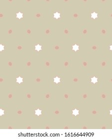 Seamless vector pattern in geometric ornamental style