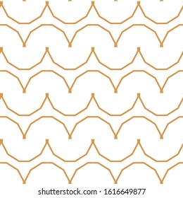 Seamless vector pattern in geometric ornamental style