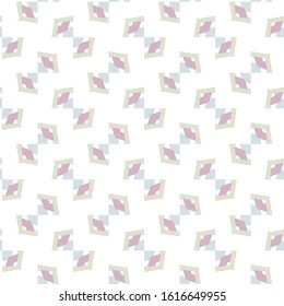 Seamless vector pattern in geometric ornamental style