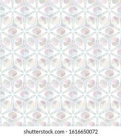 Seamless vector pattern in geometric ornamental style