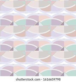 Seamless vector pattern in geometric ornamental style