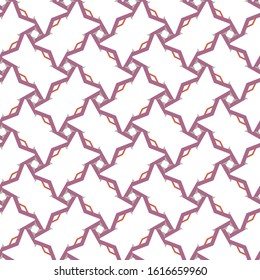 Seamless vector pattern in geometric ornamental style