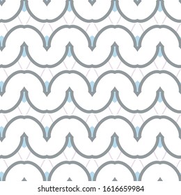Seamless vector pattern in geometric ornamental style