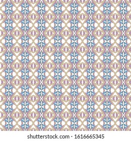 Seamless vector pattern in geometric ornamental style