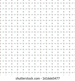 Seamless vector pattern in geometric ornamental style