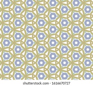 Seamless vector pattern in geometric ornamental style