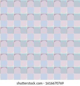 Seamless vector pattern in geometric ornamental style