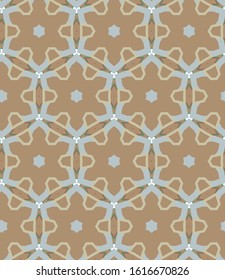 Seamless vector pattern in geometric ornamental style