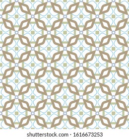 Seamless vector pattern in geometric ornamental style