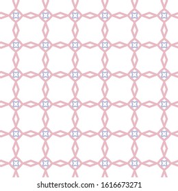 Seamless vector pattern in geometric ornamental style