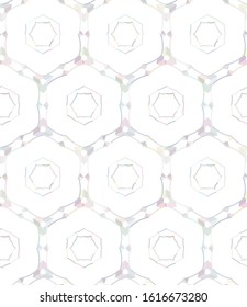 Seamless vector pattern in geometric ornamental style
