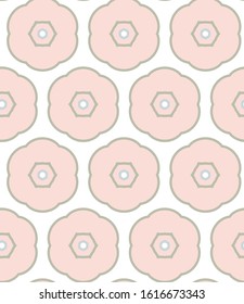 Seamless vector pattern in geometric ornamental style