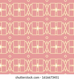 Seamless vector pattern in geometric ornamental style