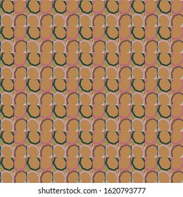 Seamless vector pattern in geometric ornamental style